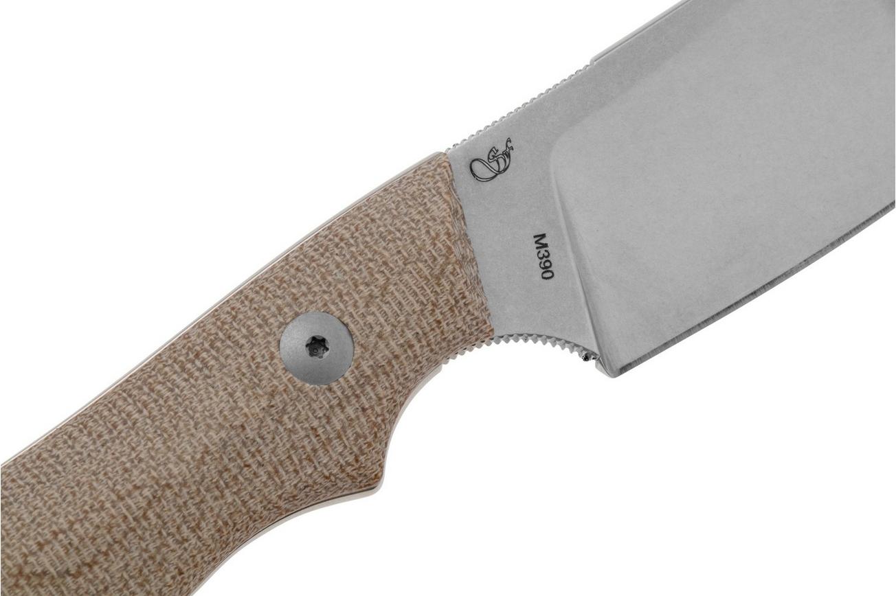 Viper Handy 2 VT4050CN Natural Canvas Micarta, vaststaand mes