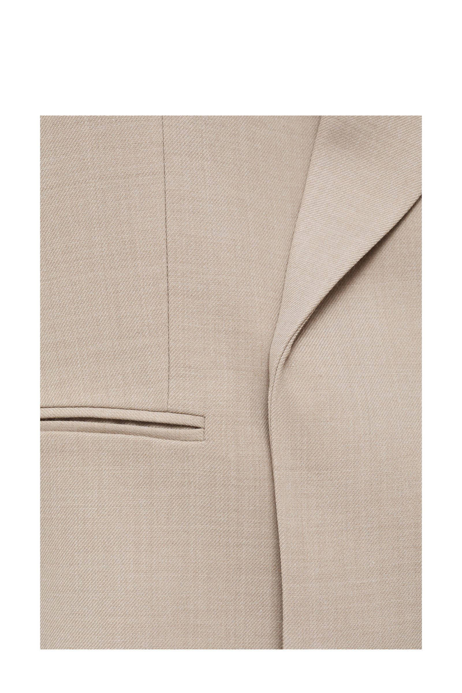 Mango cropped blazer lichtgrijs