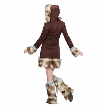 Widmann 02433 Aikaa Eskimo Girl Kostüm, Faschingskostüm, Kleid, Stulpen, Größe L