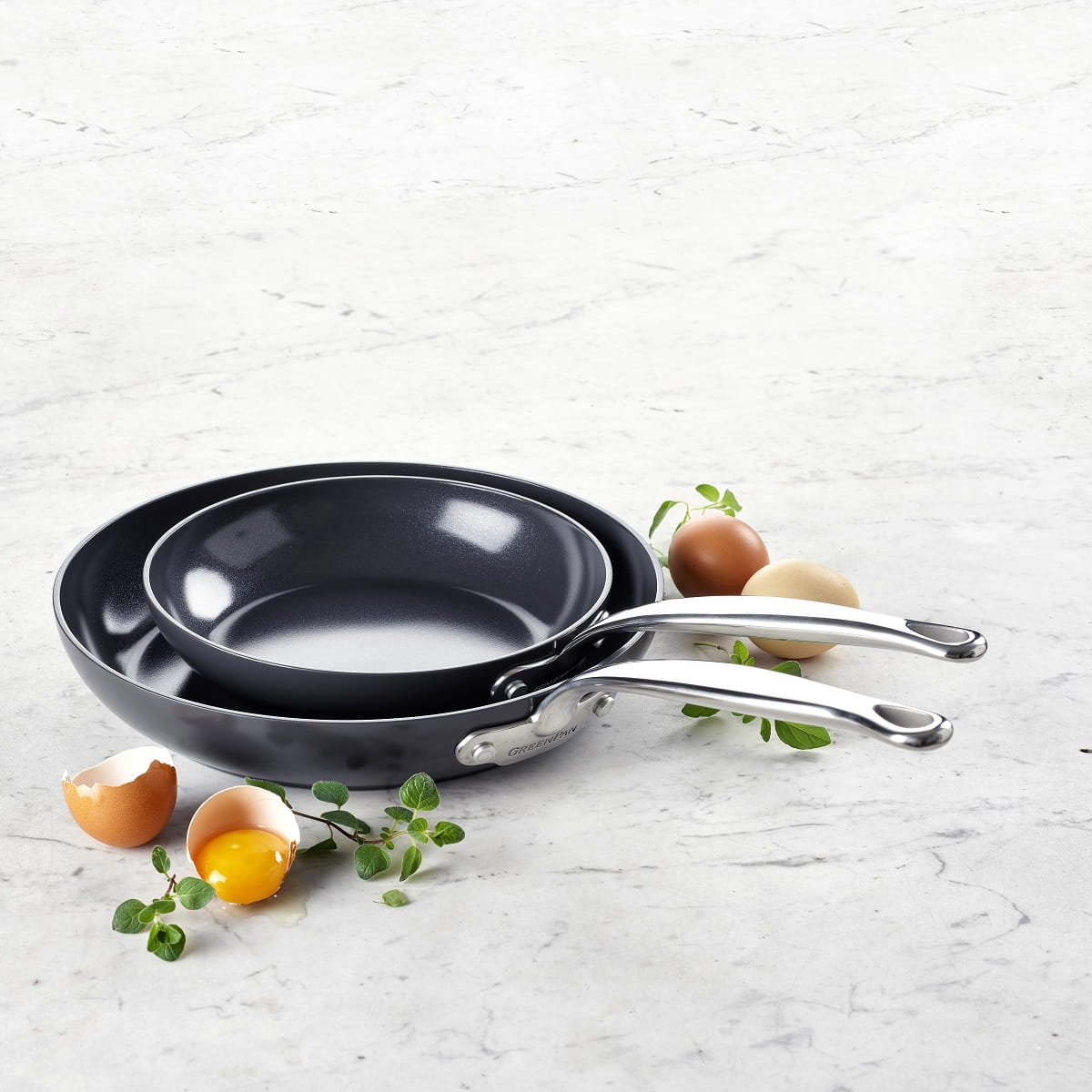 Greenpan Barcelona Koekenpannenset Ã 20 + 28 cm