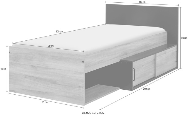 Gami Jugendbett »ERQUY« Einzelbett