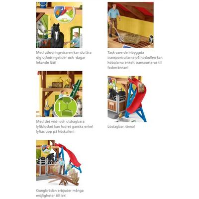 Schleich Farm World Lekesett Hestestall