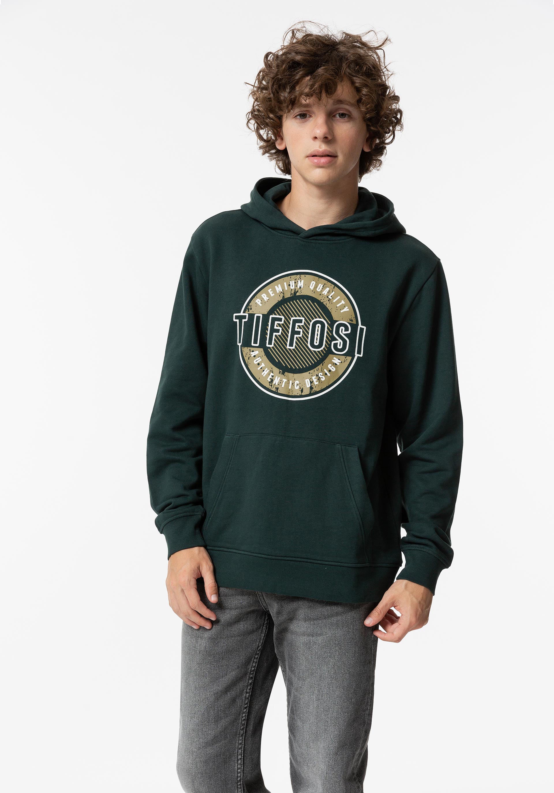 Hoodie com Estampado Frontal