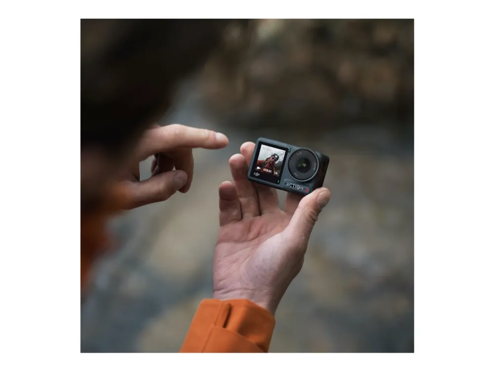 DJI Osmo Action 4 - Action-kamera - 4K / 120 fps - Wi-Fi, Bluetooth - undervands op til 18 m
