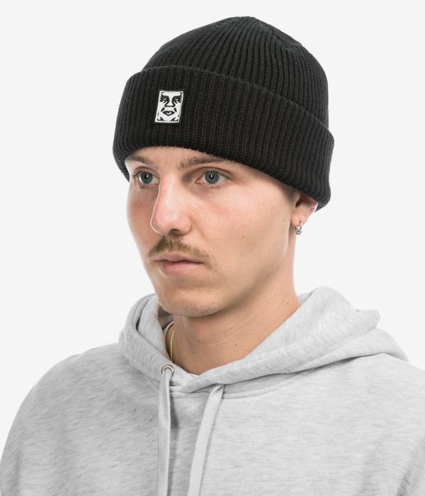Obey Mid Icon Patch Cuff Mütze (black)