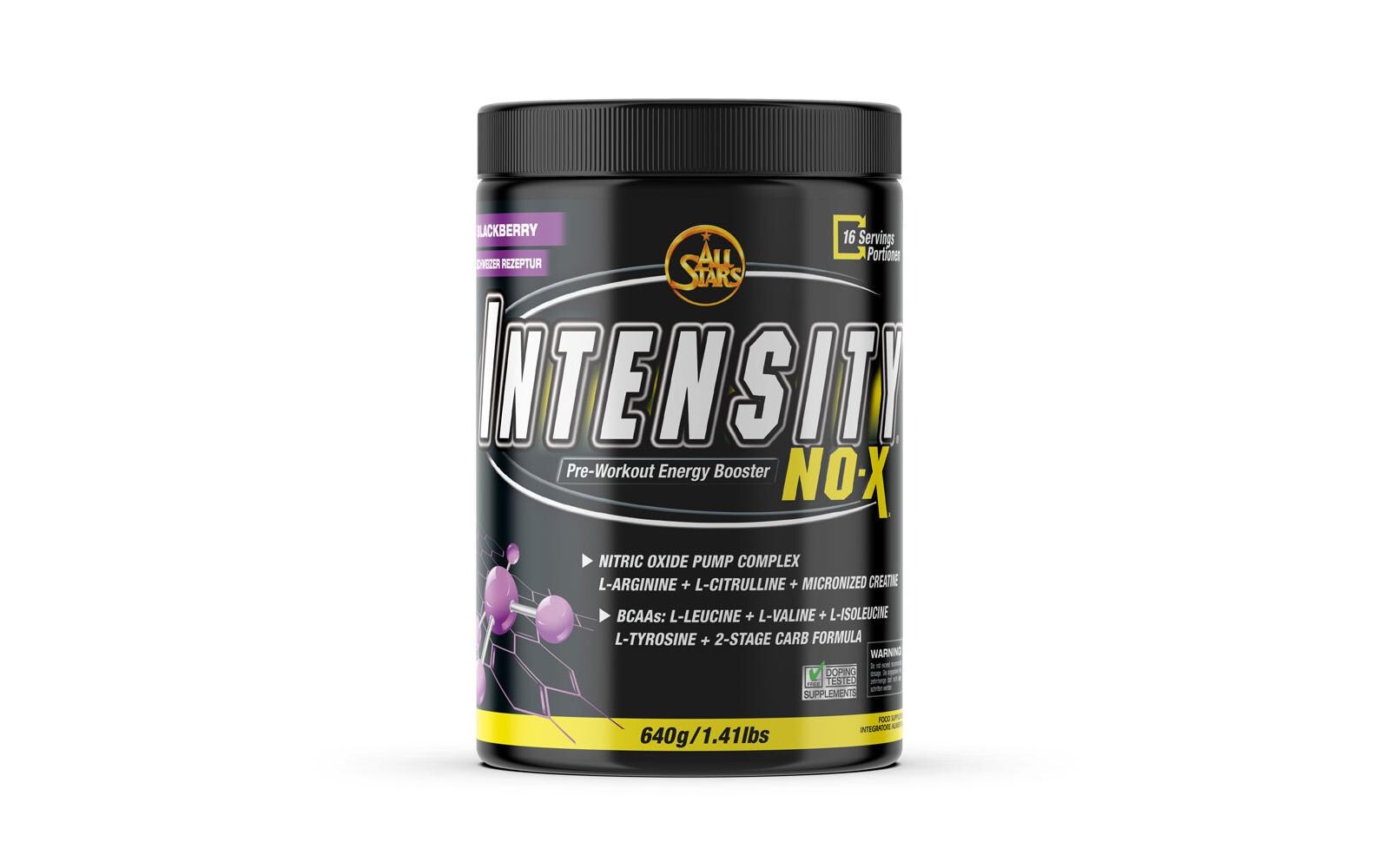 Pulver Intensity NO-x Booster Beeren 640 gPre-Workout Energie-Booster