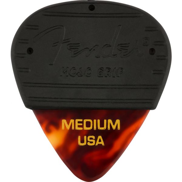 Fender Palheta FGuitarra Mojo Grip Celluloid Tortoiseshell Medium