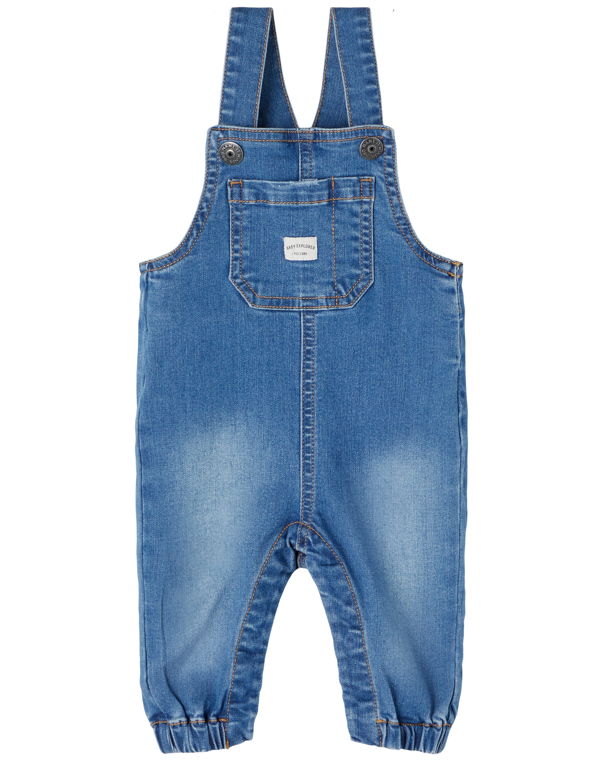Jeans-Latzhose NBMBUNDO DNMATUMLES 2626 in medium blue