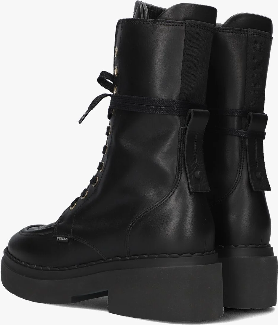NUBIKK zwarte nubikk veterboots finn aubine