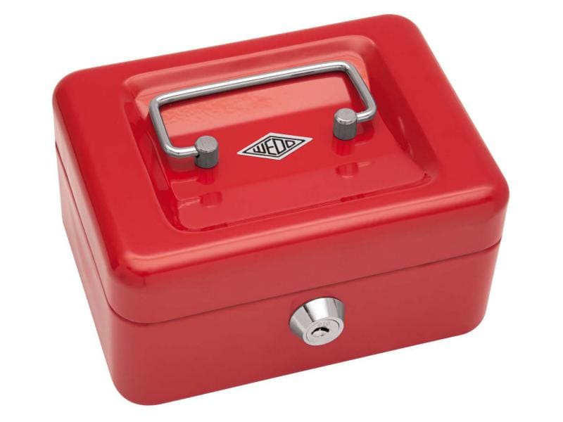 WEDO Geldkassette 5 Fächer, Rot Geldkassette