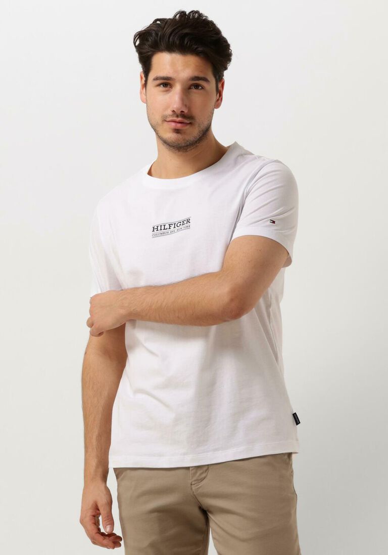 TOMMY HILFIGER witte tommy hilfiger t-shirt small hilfiger tee