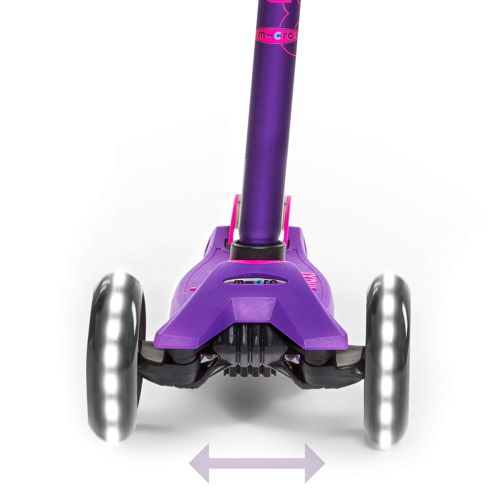 Maxi Micro Deluxe LED Lila Scooter