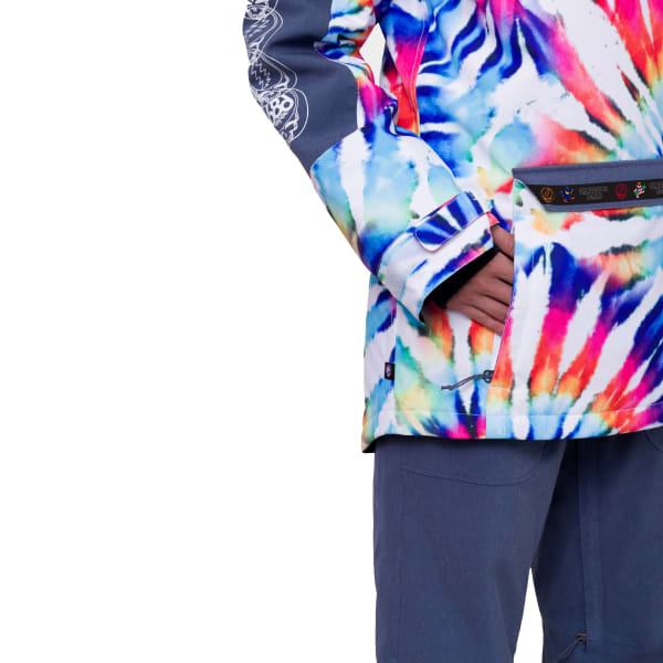 Veste de ski 686 WMNS UPTON INSULATED ANORAK GRATEFUL DEAD WHITE TIE DYE