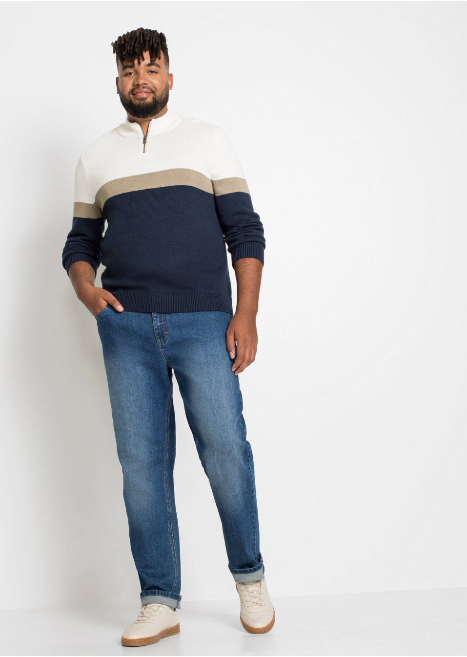 Lot de 2 jeans extensibles Classic Fit, Tapered