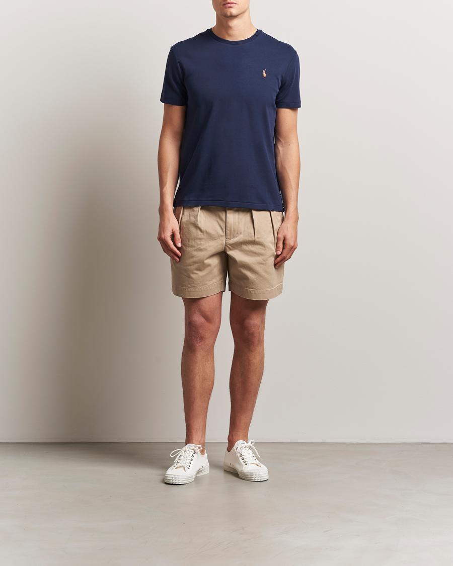 Polo Ralph Lauren Luxury Pima Cotton Crew Neck T-Shirt Refined Navy