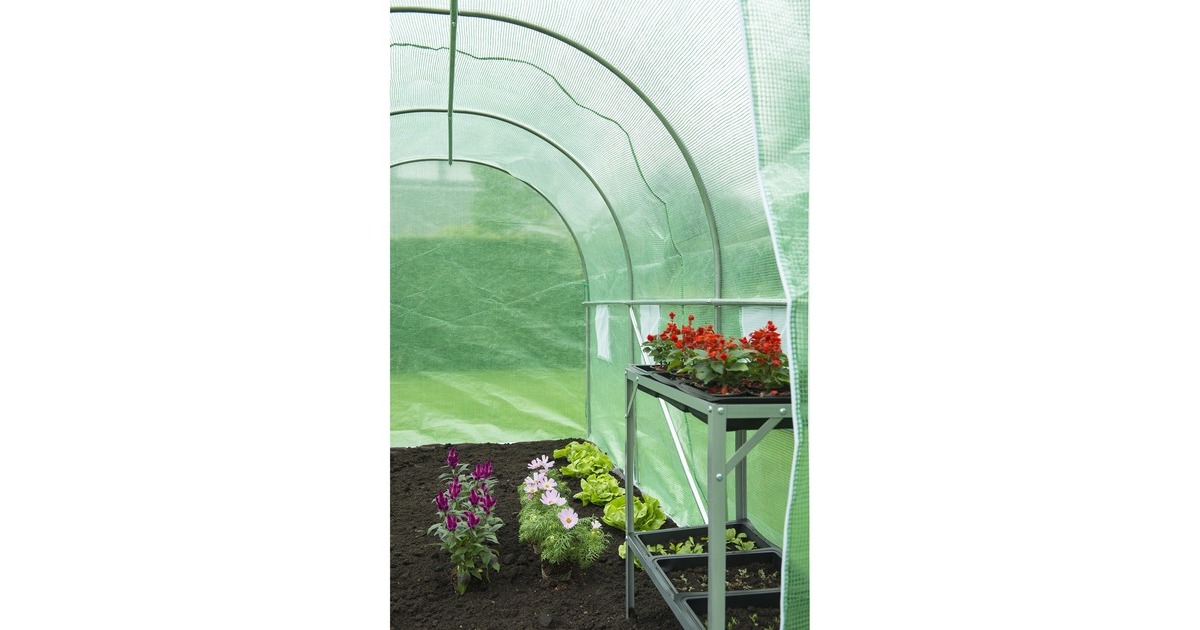 NatureTuintunnel kweekkas  (Transparant/groen, 200 x 350 x 200 cm)