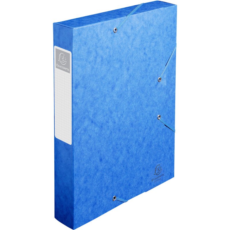 Chemise box carte Cartobox Exacompta 24 x 32 cm dos 6 cm couleurs assorties