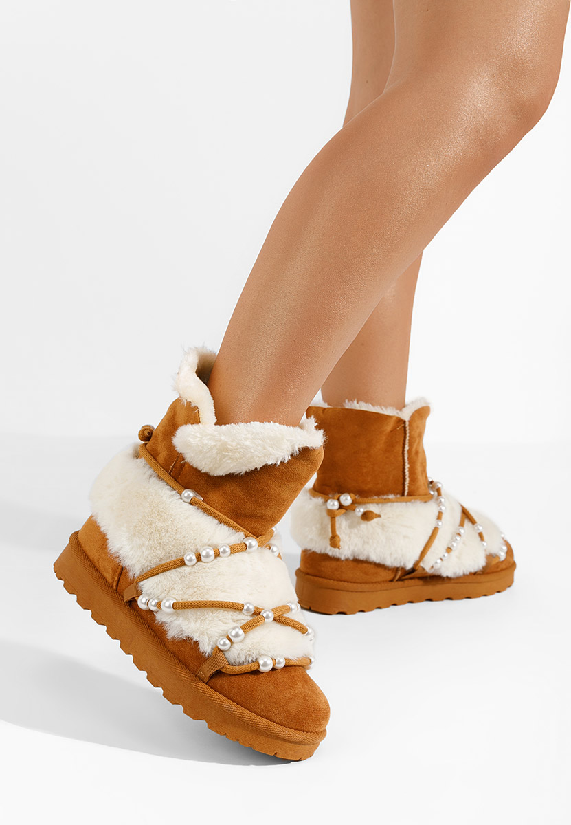 Bottes de neige femme chameau Belvia