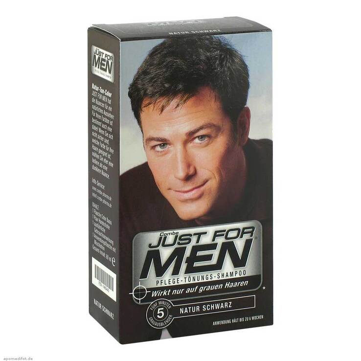 Just for men Tönungsshampoo schwarz, 60 ml