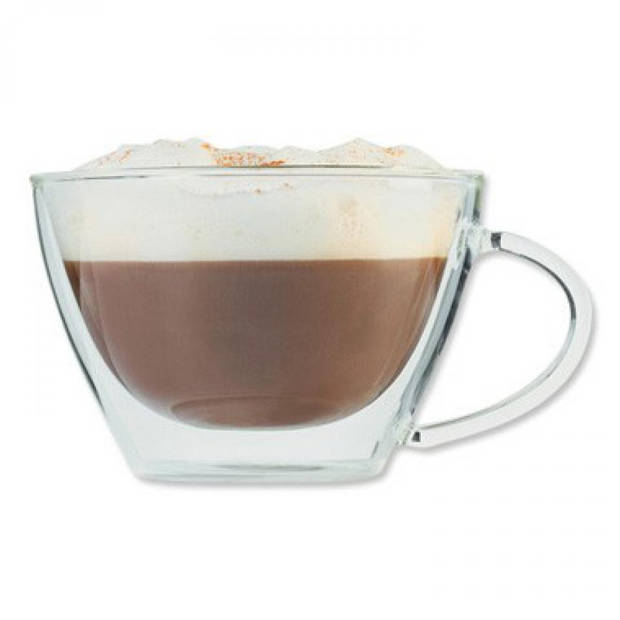 Cappuccinoglas dubbelwandig