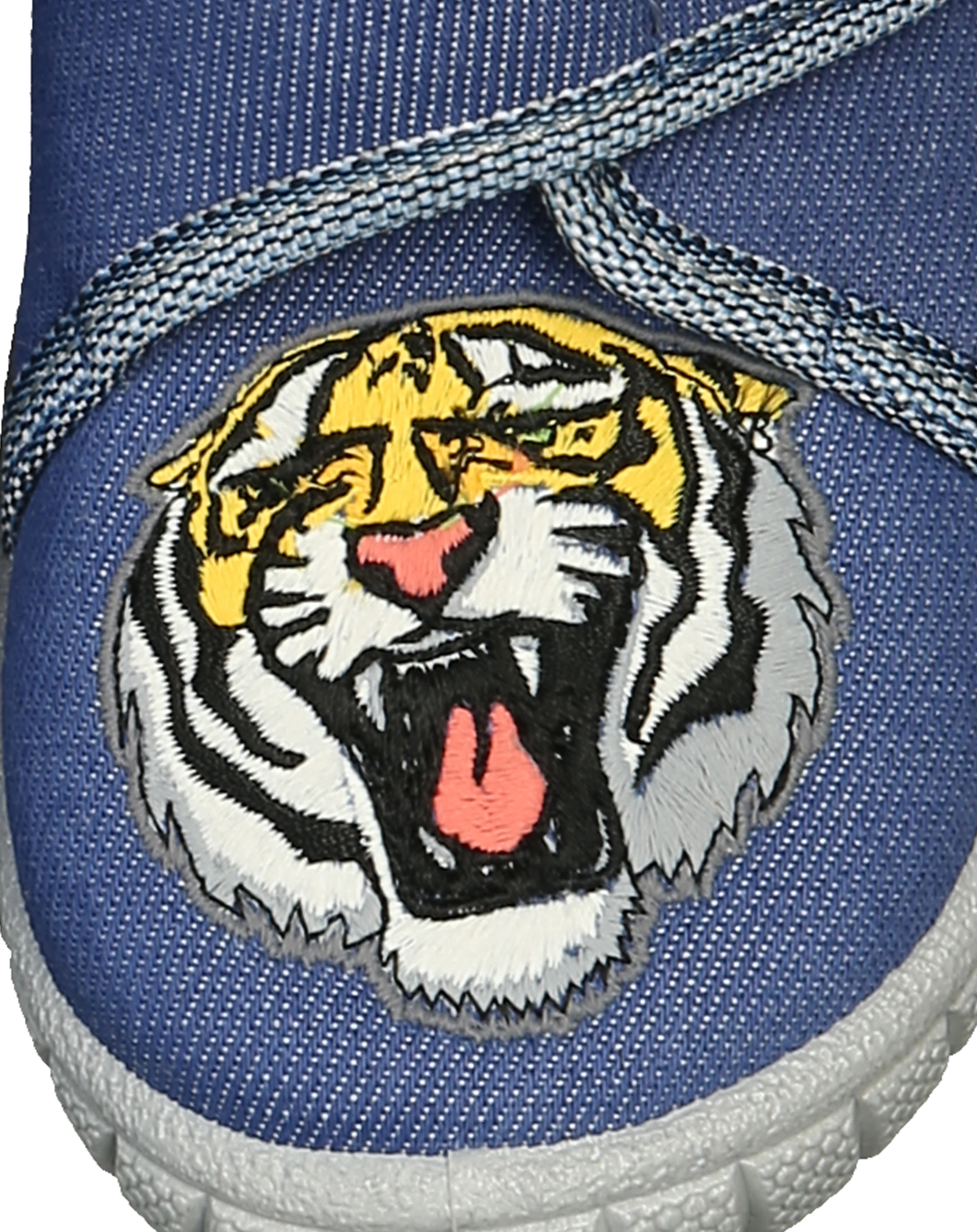 Klett-Hausschuhe BILL - TIGER in blau/grau