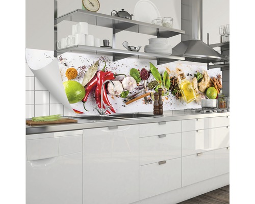 Keukenachterwand mySpotti Splash Livian kruiden 2200 x 600 mm SP-F1-1825