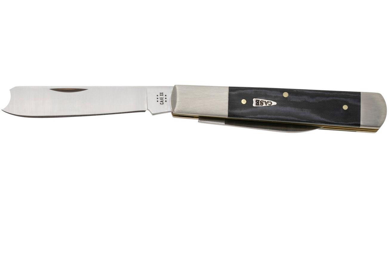 Case Razor 27823 Smooth Black Micarta 102005RAZ SS, zakmes