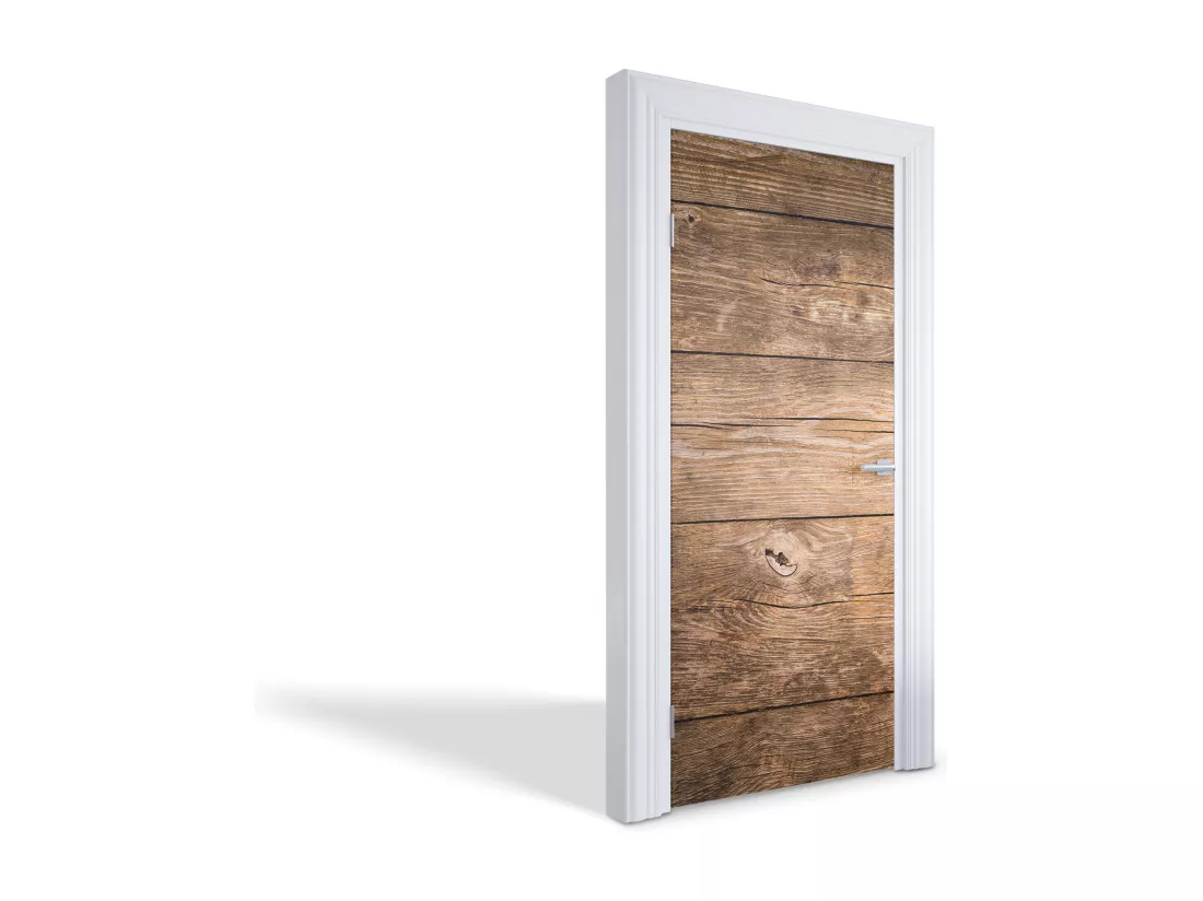 Stickers décoratifs pour portes intérieures - Parquet 95x205 cm