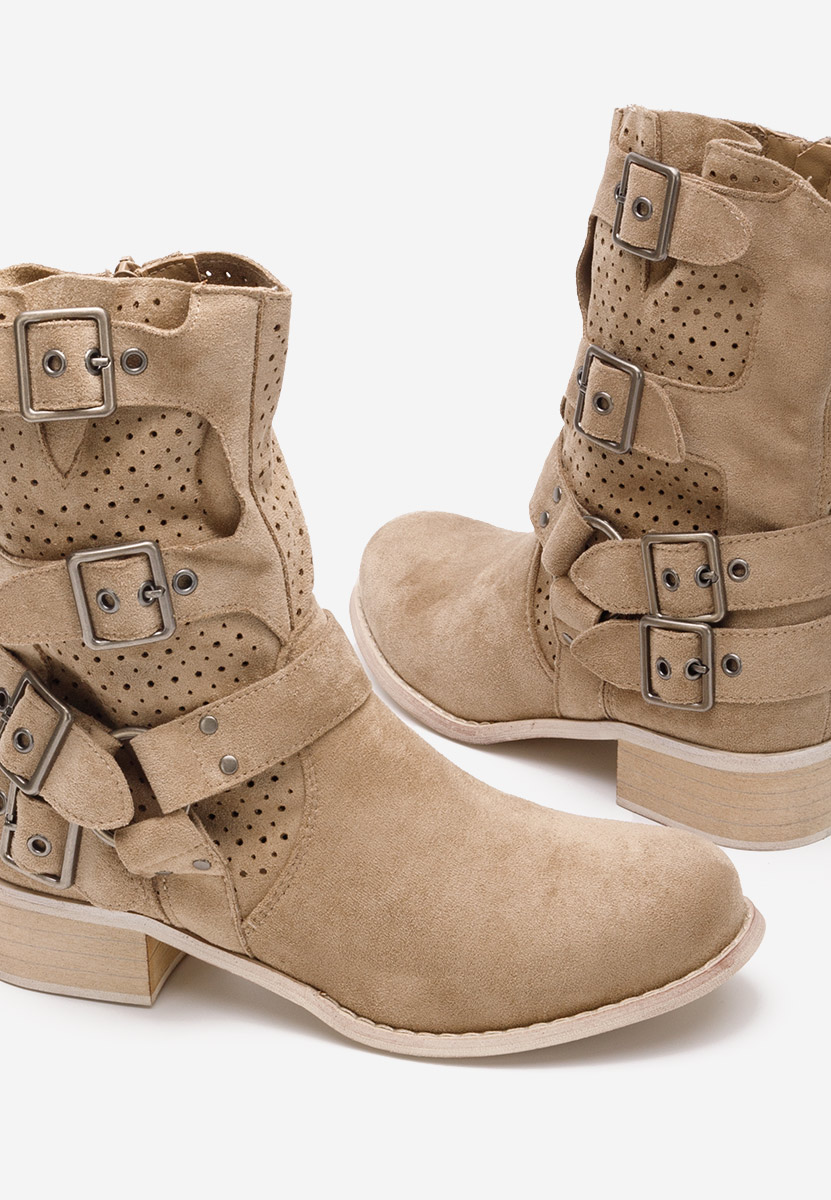 Boots femme kaki Daiela