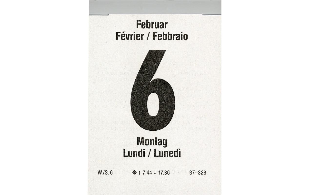 Abreisskalender Abreisskalender Tag 6.5 x 9.8 cm, hochWandkalender 2026