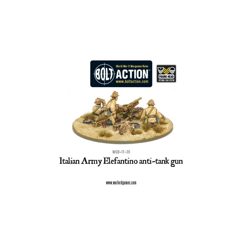 Bolt Action - Italian Army 47mm Elefantino Anti-Tank Gun