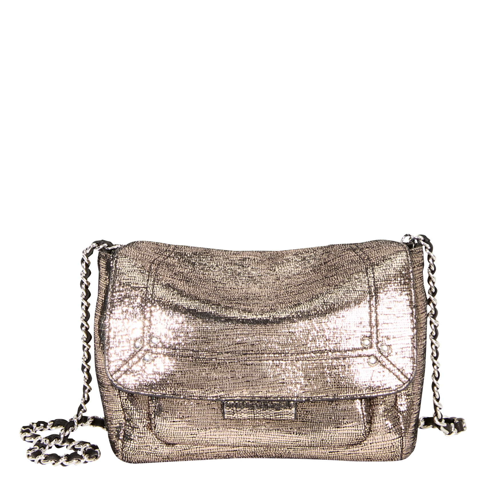 LULU S - Mini sac bandoulière en cuir| Doré