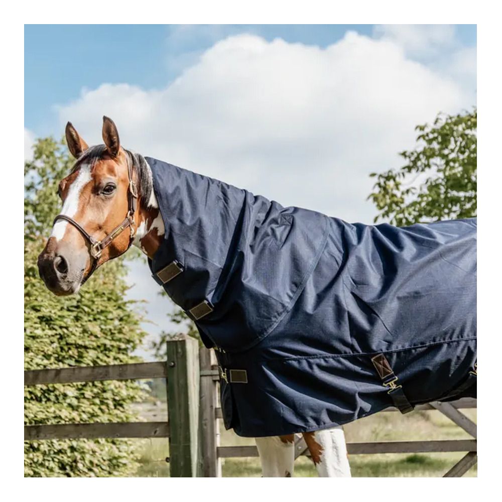 Kentucky ALL WEATHER QUICK DRY 600D 0G - Couverture de paddock + couvre-cou navy