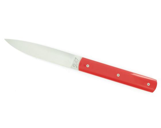 Coffret 2 pièces - Français 9.47 Manche Rouge Couteau Table par Perceval