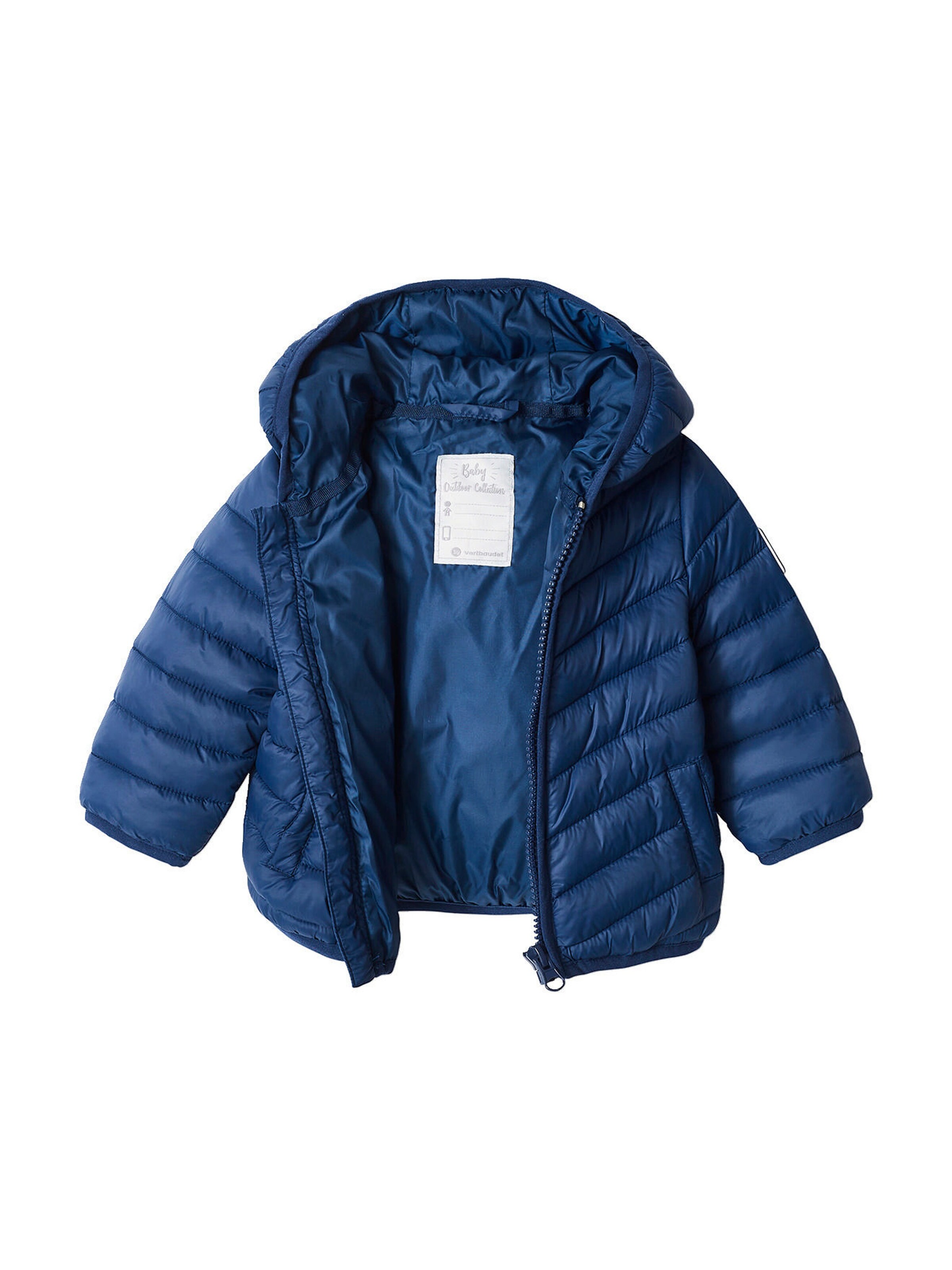 Vertbaudet Baby Light-Steppjacke mit Futter aus Recycling-Polyester dunkelblau