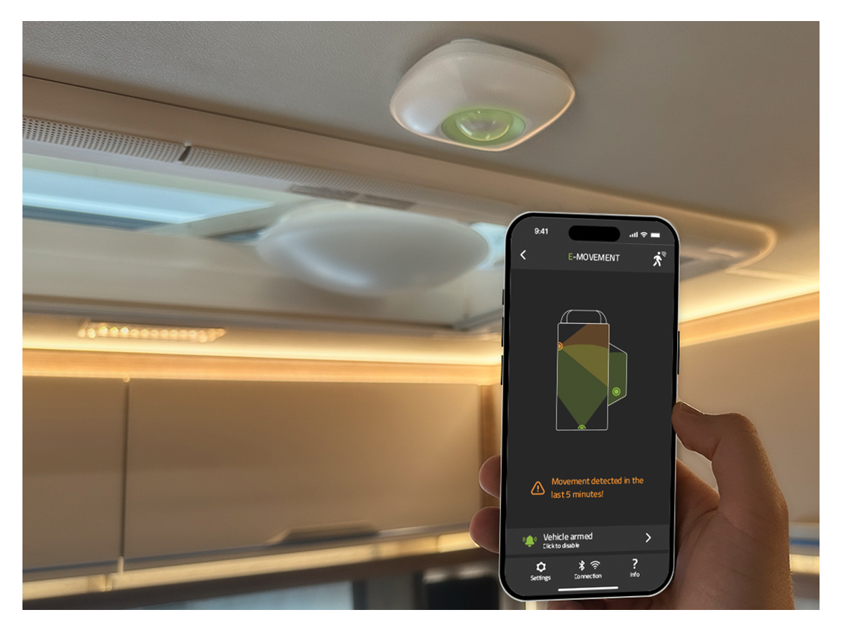 E-Trailer E-Movement bewegingssensor