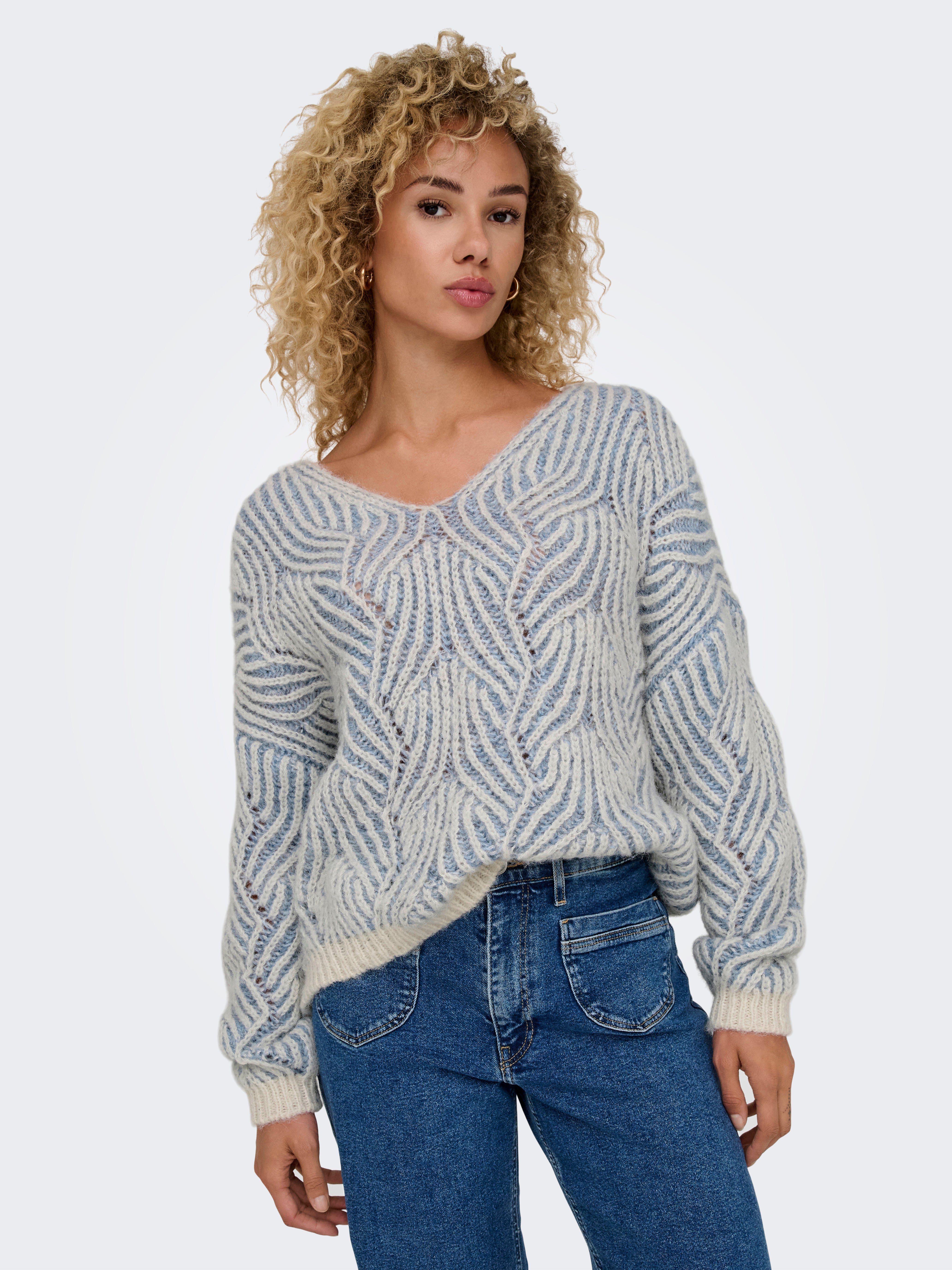 ONLELIN Strickpullover Cloud Dancer