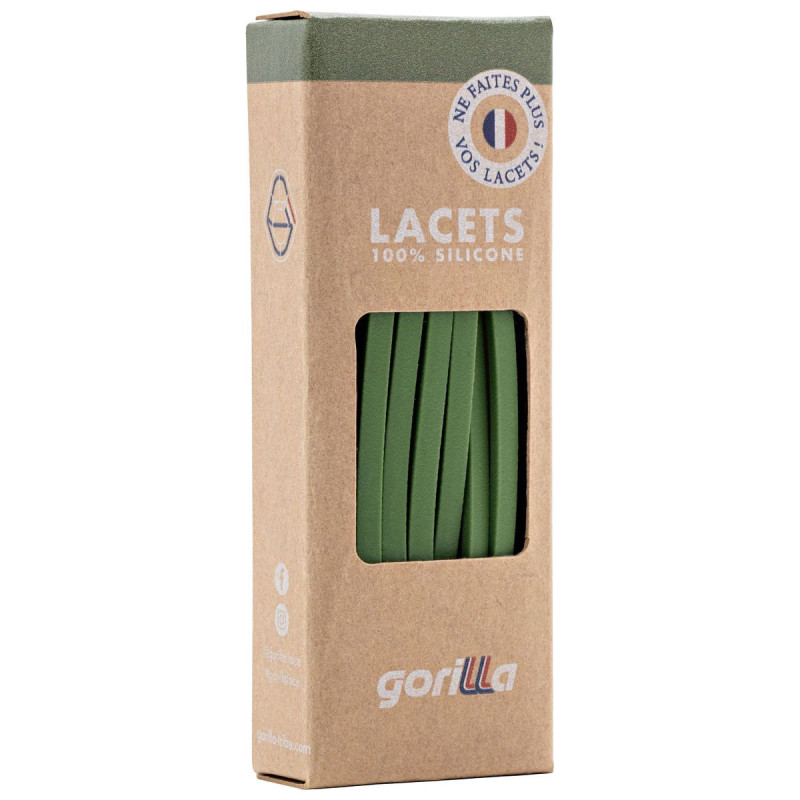 Gorilla Gorilla Lacets Fins Vert Olive