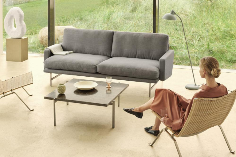 Fritz Hansen Lissoni 2-zits bank Christianshavn Orange/Red 1131