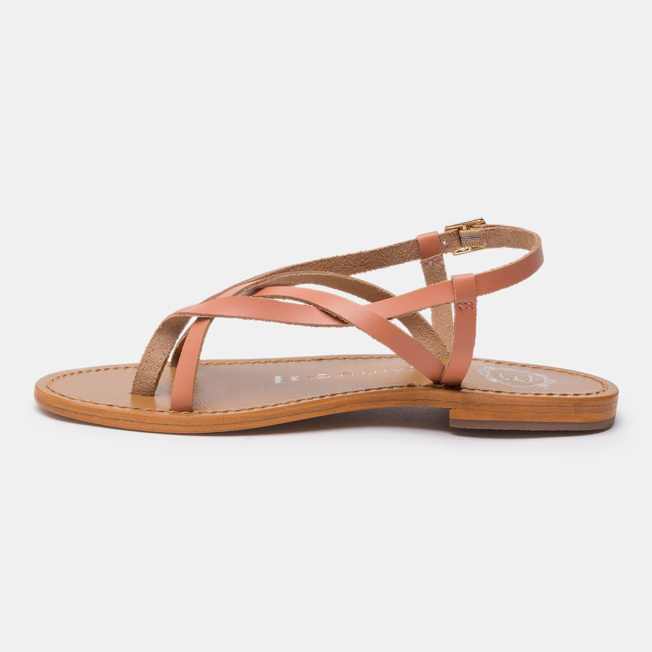 Les Bagatelles Sandales en Cuir Morris rose/marron