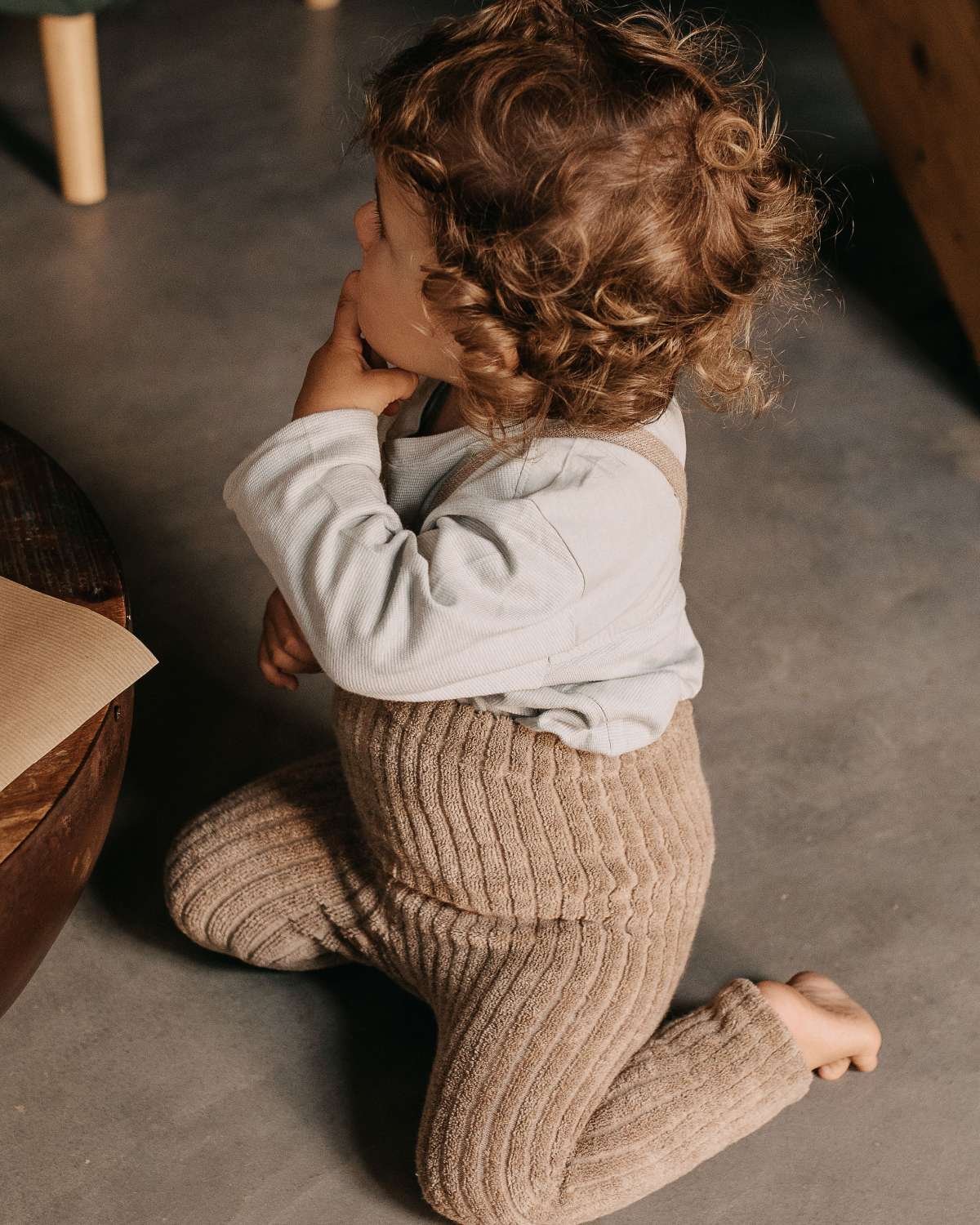 Strømpebukse Teddy Ribb – u/ fot, m/ seler | Granny Footless Tights