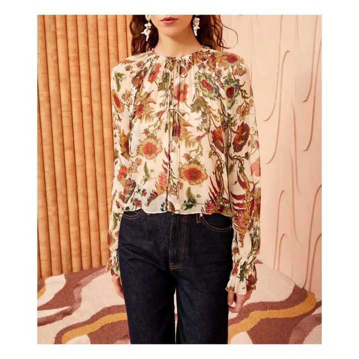 Ulla Johnson Blouse Bernadette Soie | Rose pâle