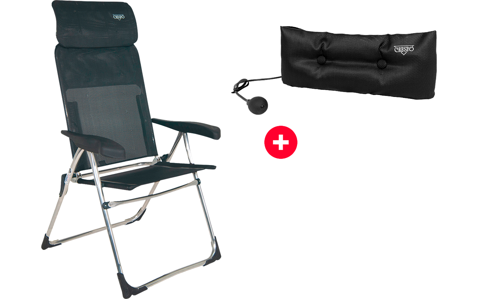 Crespo AL/213-C Stuhl mit LS/237-AD Lumbar Kissen