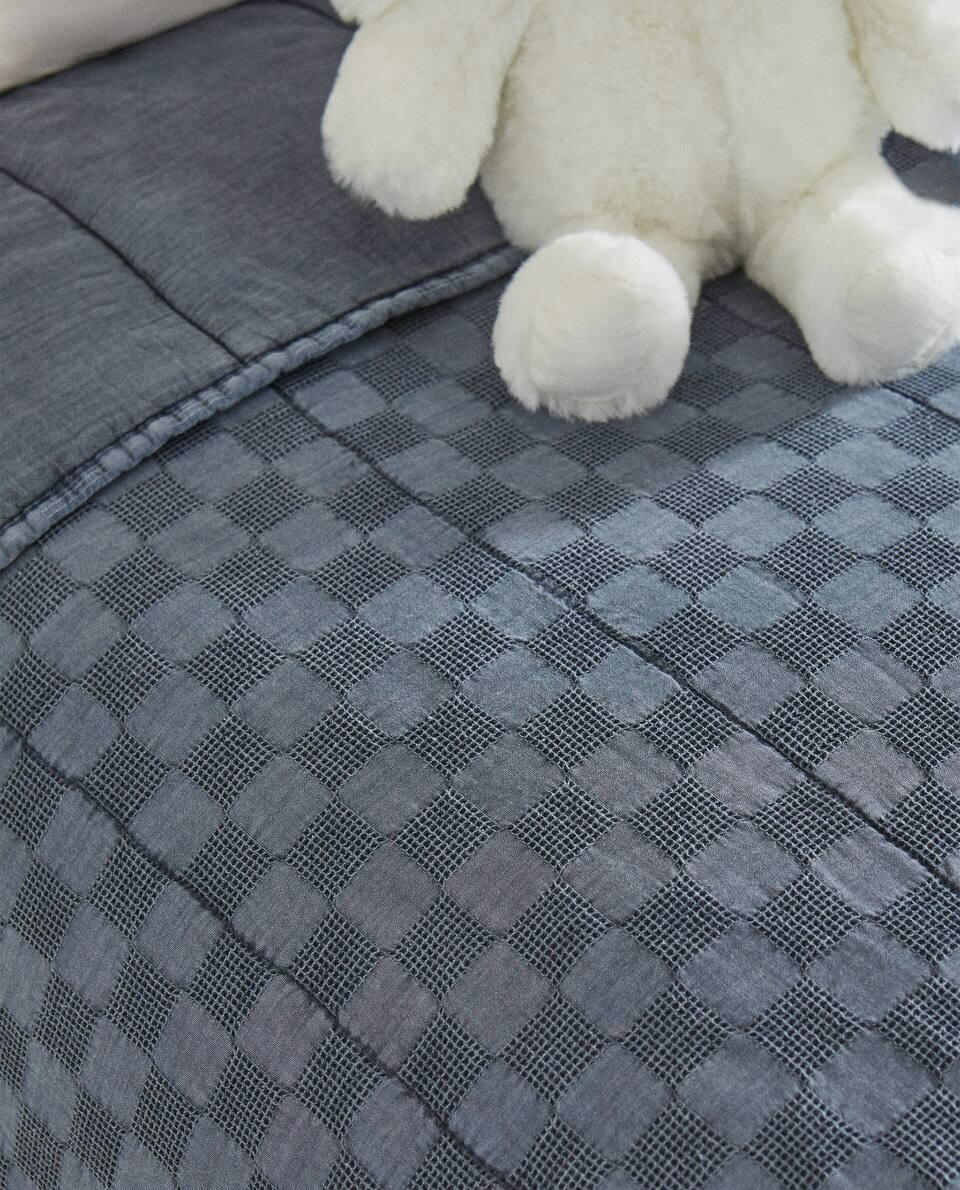 EDREDOM DE TRICÔ WAFFLE