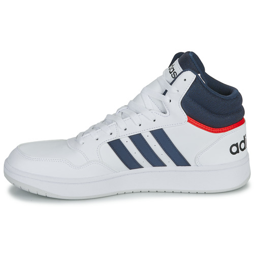 Adidas Sportswear - HOOPS 3.0 MID - Blanc / Marine / Rouge