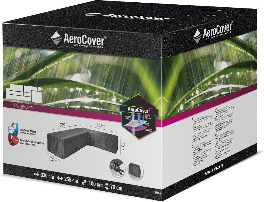 Platinum Outdoorable loungesethoes rechts AeroCover 330 x 255 x 70 cm