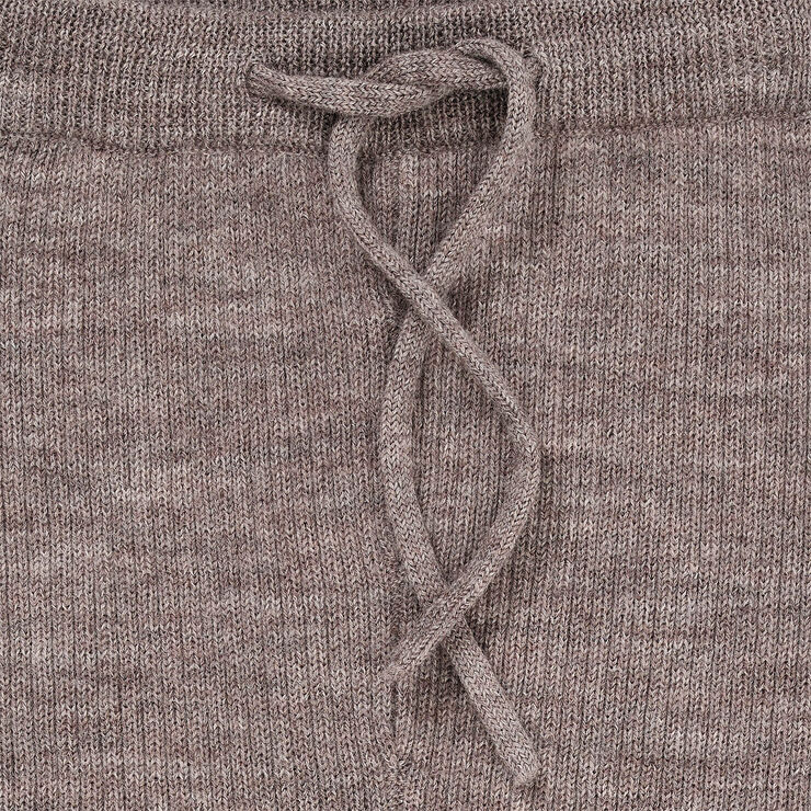 Copenhagen Colors MERINO CLASSIC RIB LEGGINGS W. DRAW Natural melange