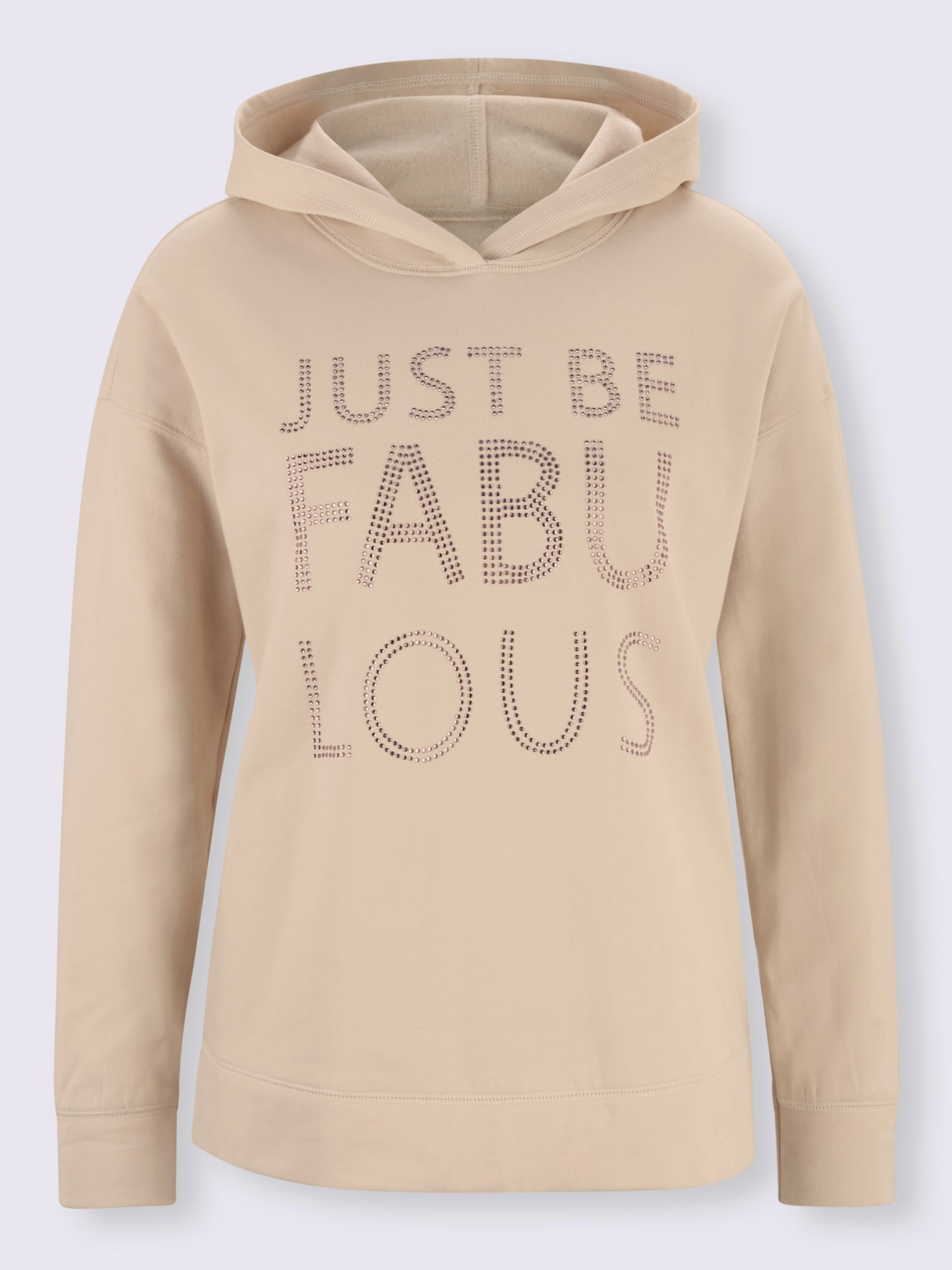 Sweat-shirt pierres fantaisie tendance