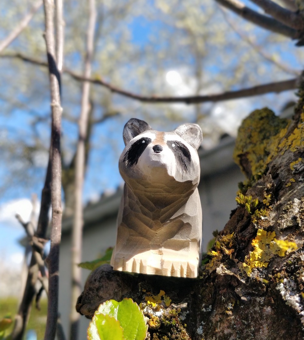 Figurine raton laveur