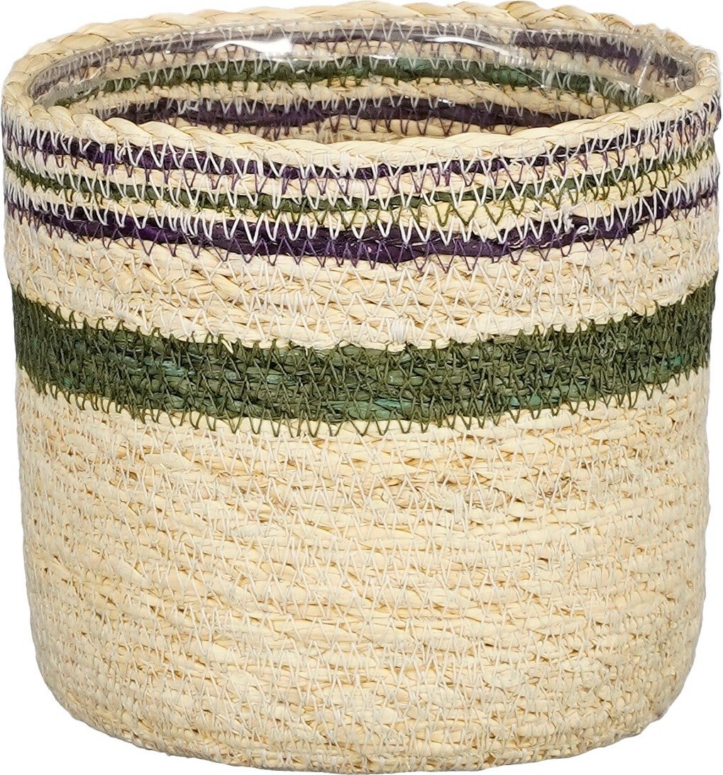 Mica Decorations plantenmand Jameson paars D 14 H 14 cm